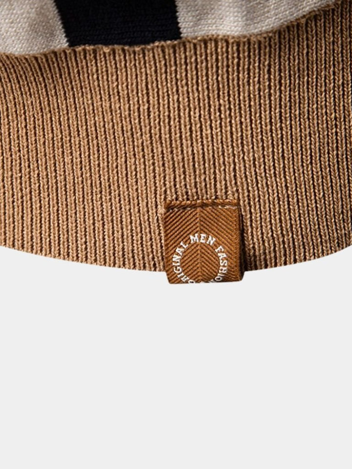 Das Crestline – Heritage Stripe Strick-Polo
