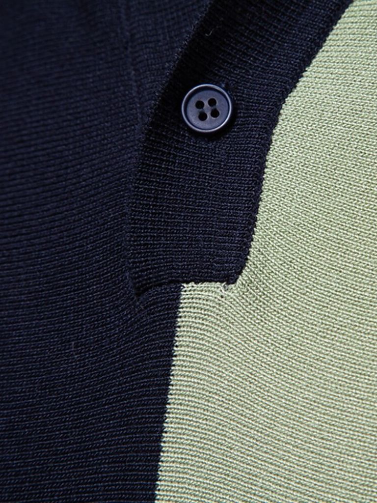 Das Crestline – Heritage Stripe Strick-Polo