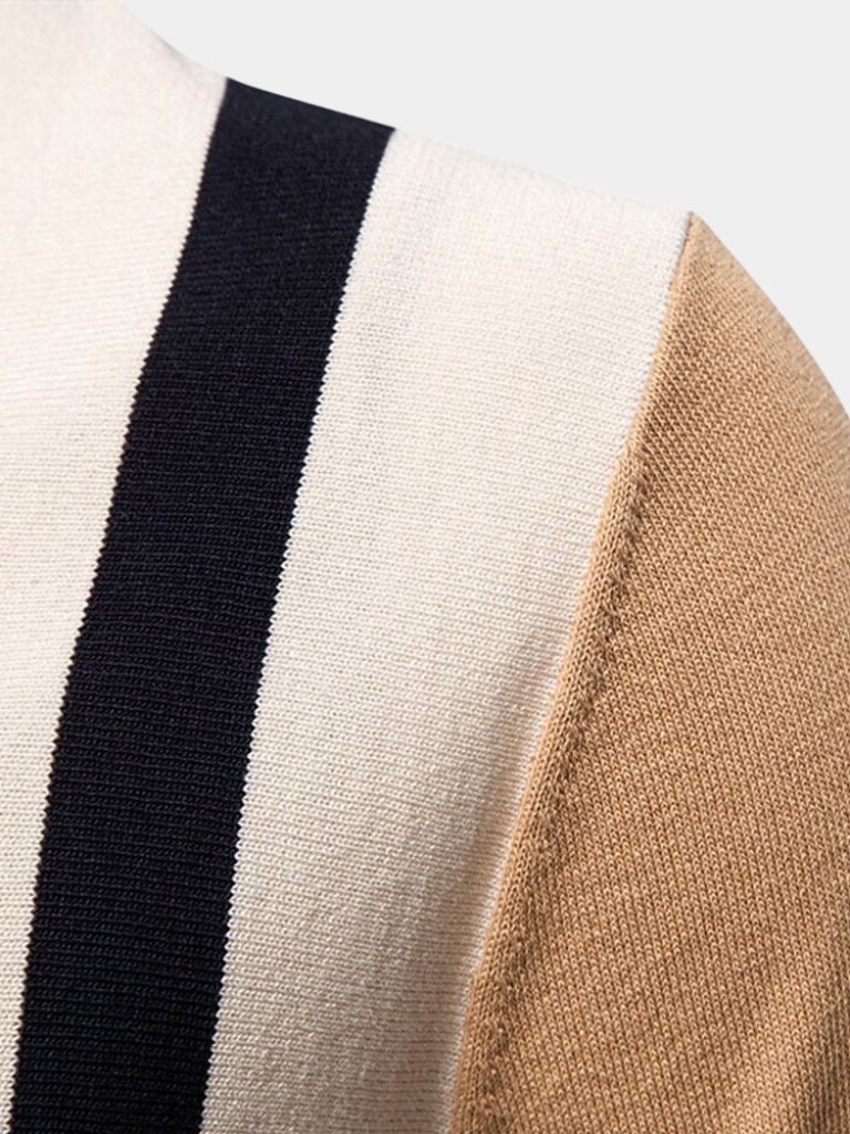 Das Crestline – Heritage Stripe Strick-Polo