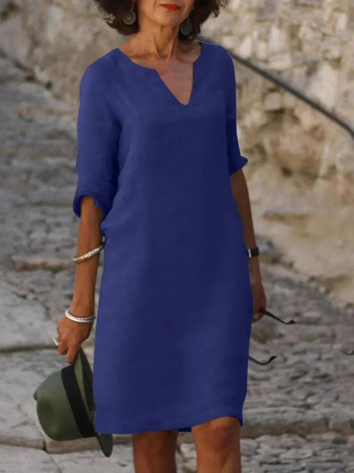 Selena | Elegantes Kleid mit V-Ausschnitt