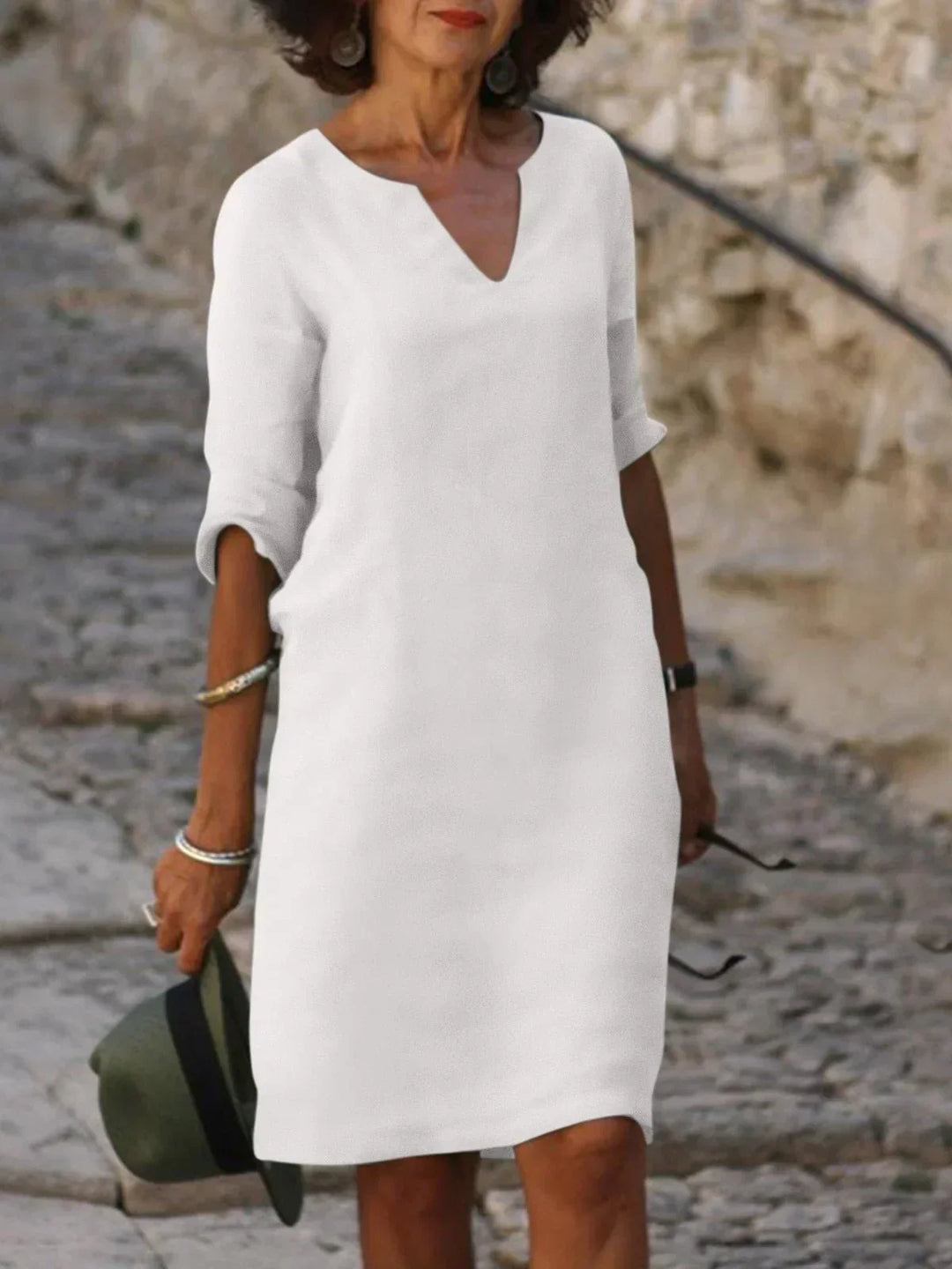 Selena | Elegantes Kleid mit V-Ausschnitt