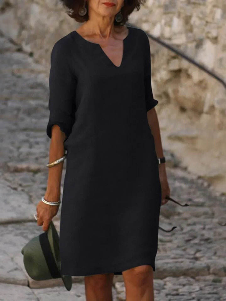 Selena | Elegantes Kleid mit V-Ausschnitt