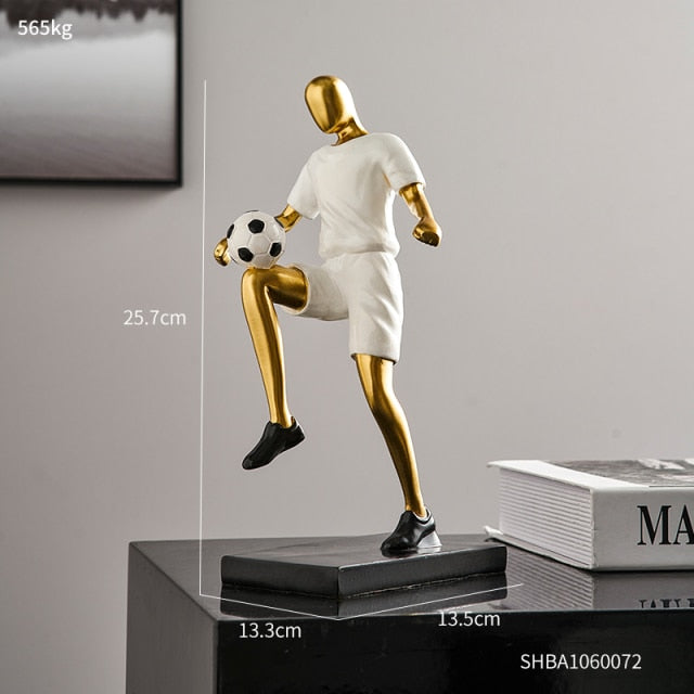 Abstrakte Fußballspieler-Figur