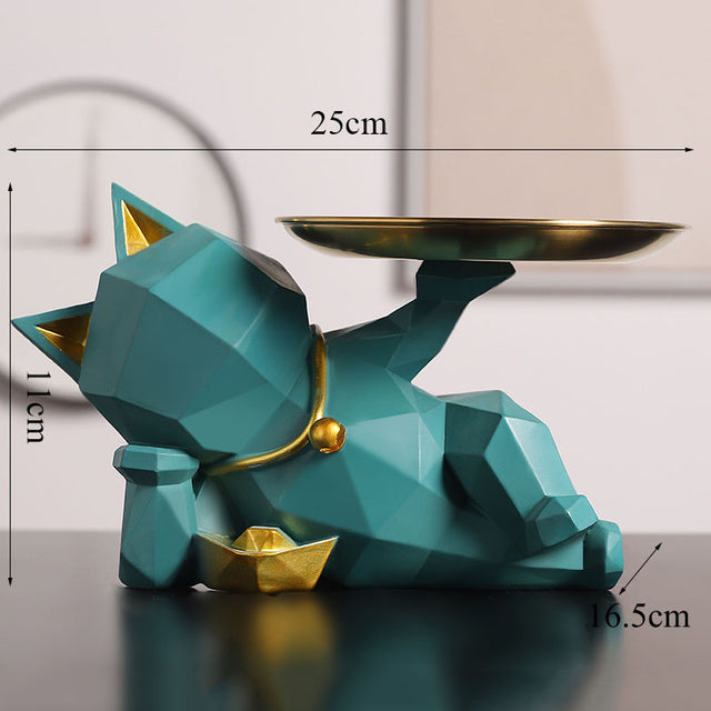 Geometrische Katzenablage