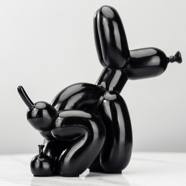 Ballonhund, der Statue macht