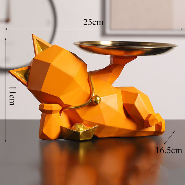 Geometrische Katzenablage