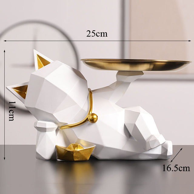 Geometrische Katzenablage