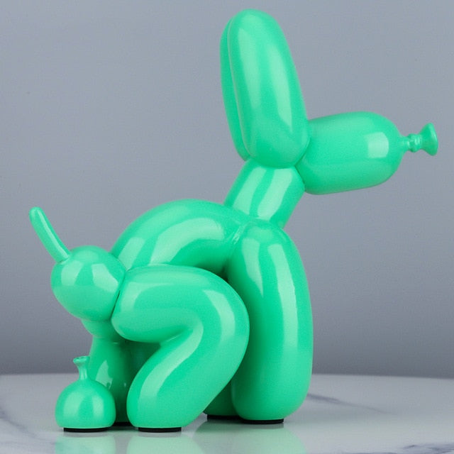 Ballonhund, der Statue macht