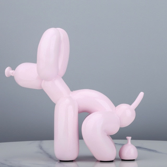 Ballonhund, der Statue macht