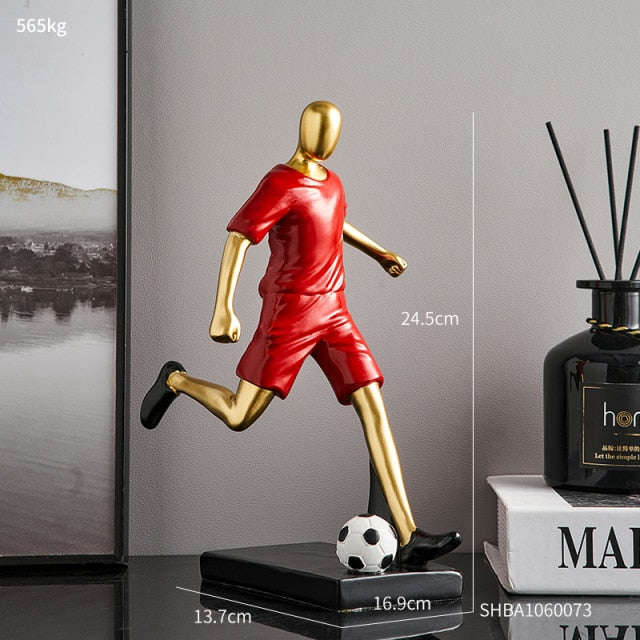 Abstrakte Fußballspieler-Figur
