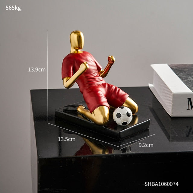 Abstrakte Fußballspieler-Figur