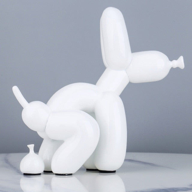 Ballonhund, der Statue macht