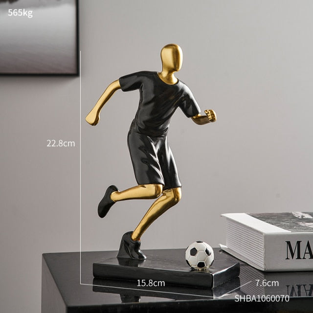 Abstrakte Fußballspieler-Figur