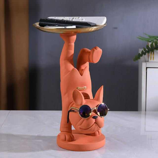 Yoga Französischer Bulldoggen Tablett