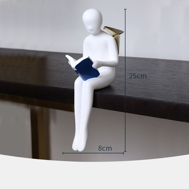Abstrakte Bücherregal-Statue