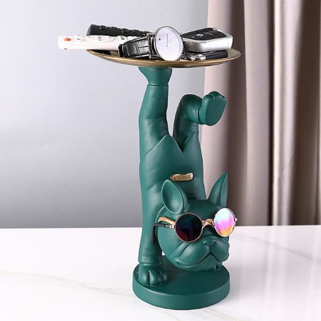 Yoga Französischer Bulldoggen Tablett