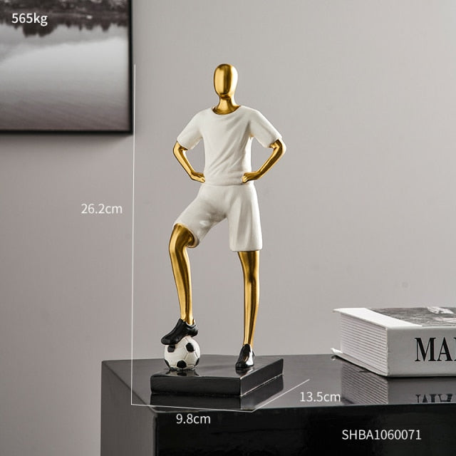 Abstrakte Fußballspieler-Figur