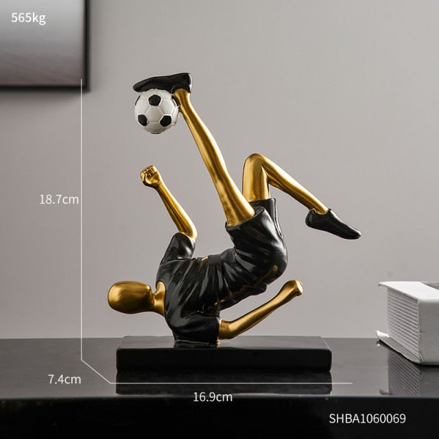 Abstrakte Fußballspieler-Figur