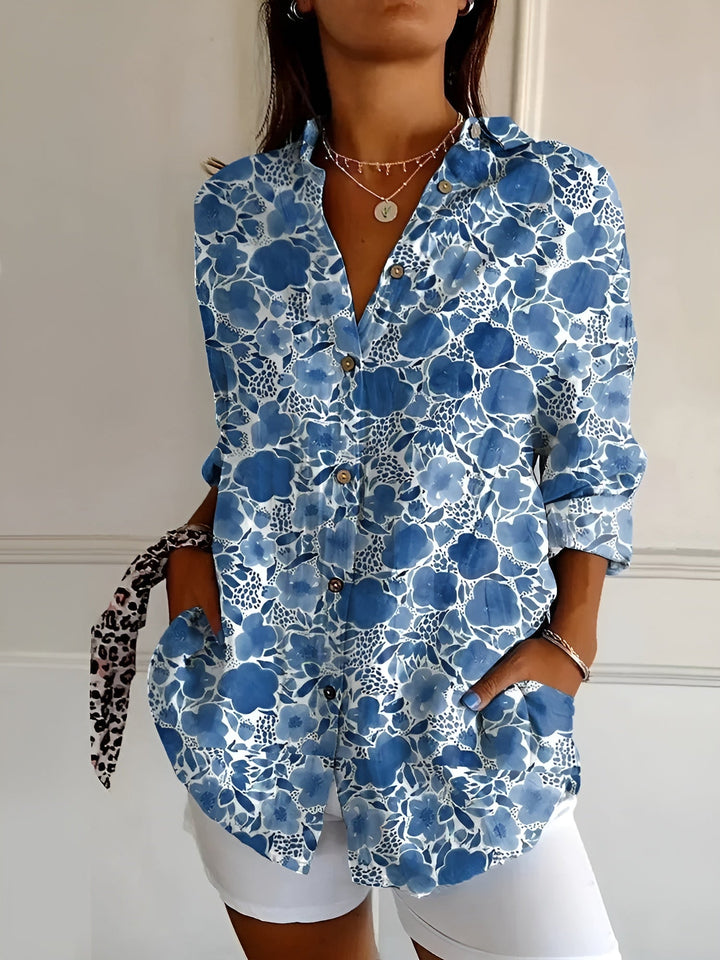 Gry™ - Chemisier boutonné Floral Breeze 