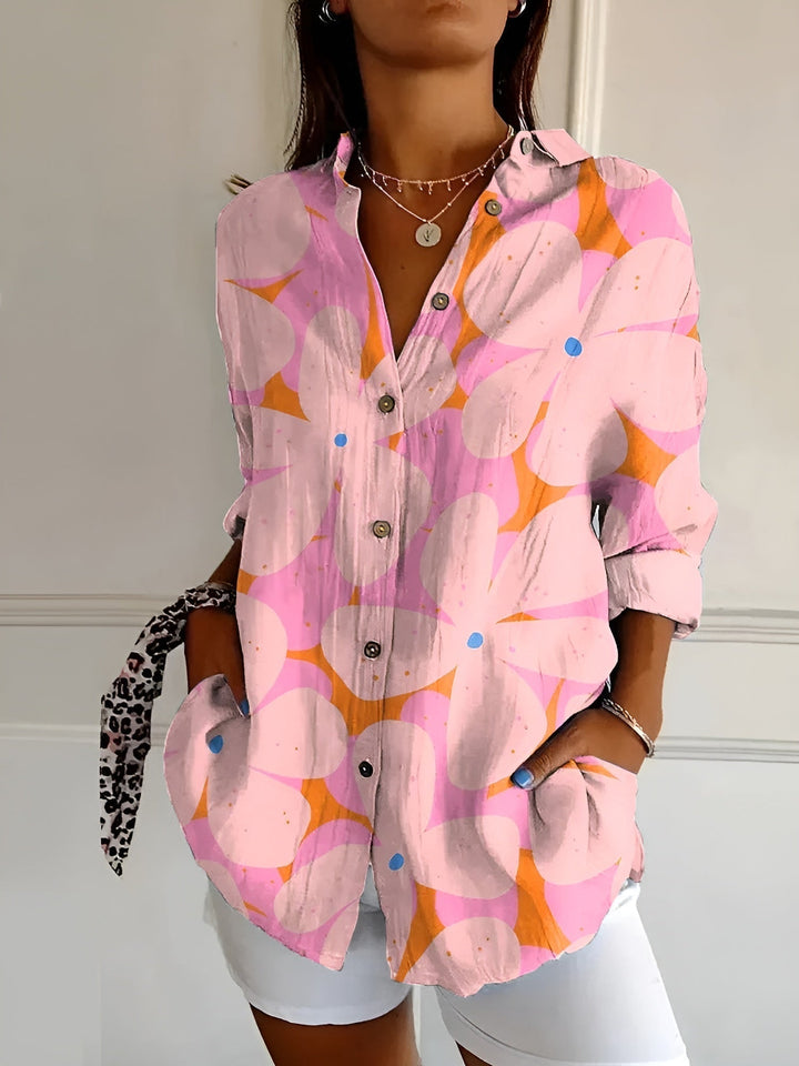 Gertrud™ - Chemisier boutonné Floral Breeze 